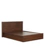 Elsiny King Size Bed with Box Storage in Brown Colour