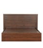 Elsiny King Size Bed with Box Storage in Brown Colour