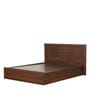 Elsiny King Size Bed with Box Storage in Brown Colour