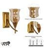 Eltham Metal & Glass Wall Light (Amber)