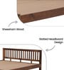 Elton Queen Bed In Sheesham Wood Finish