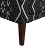 Elton Wing Chair With Black & White Upholstery