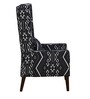 Elton Wing Chair With Black & White Upholstery