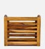 Elvin Sheesham Wood Magazine Rack In Brown Colour