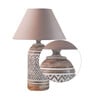 Elvis Beige Shade Table Lamp With Cotton Base