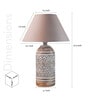 Elvis Beige Shade Table Lamp With Cotton Base