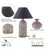 Elvis Black Shade Table Lamp With Cotton Base