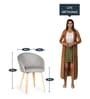 Elvis Armchair in Light Grey Colour