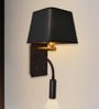 Elvora Modern Wall Mounted Bedside Lamp with Reading Light | Fabric Shade LED Wall Lamp with 3 Color Modes | Decorative Wall Light for Bedroom, Living Room & Hotel | 1Year Warranty