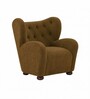 Elvora Wingback Chair In Brown Color