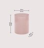 Elyana  Cylindrical Elegance End Table In Pink Blush Colour