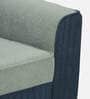 Elysia Fabric 1 Seater Sofa In Ash Grey And Navy Blue Colour