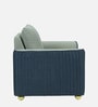 Elysia Fabric 1 Seater Sofa In Ash Grey And Navy Blue Colour