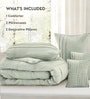 Elysium All Season Comforter With 2 Pillow Covers And 2 Accent Cushions