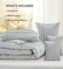 Elysium All Season Comforter With 2 Pillow Covers And 2 Accent Cushions