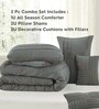 Elysium All Season Comforter With 2 Pillow Covers And 2 Accent Cushions