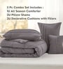 Elysium All Season Comforter With 2 Pillow Covers And 2 Accent Cushions