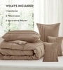 Elysium All Season Comforter With 2 Pillow Covers And 2 Accent Cushions