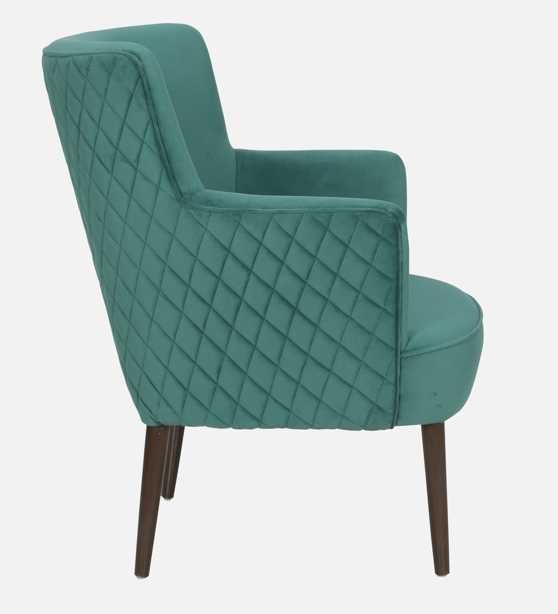 Buy Emerald Chic Velvet Accent Chair In Light Green Colour at 24