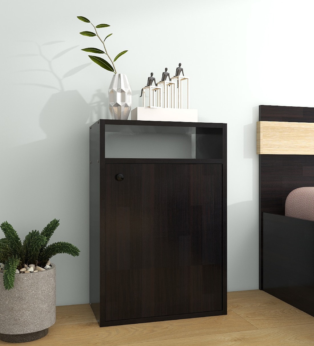 Buy Emi Bed Side Table in Wenge Finish at 31% OFF by Mintwud from ...