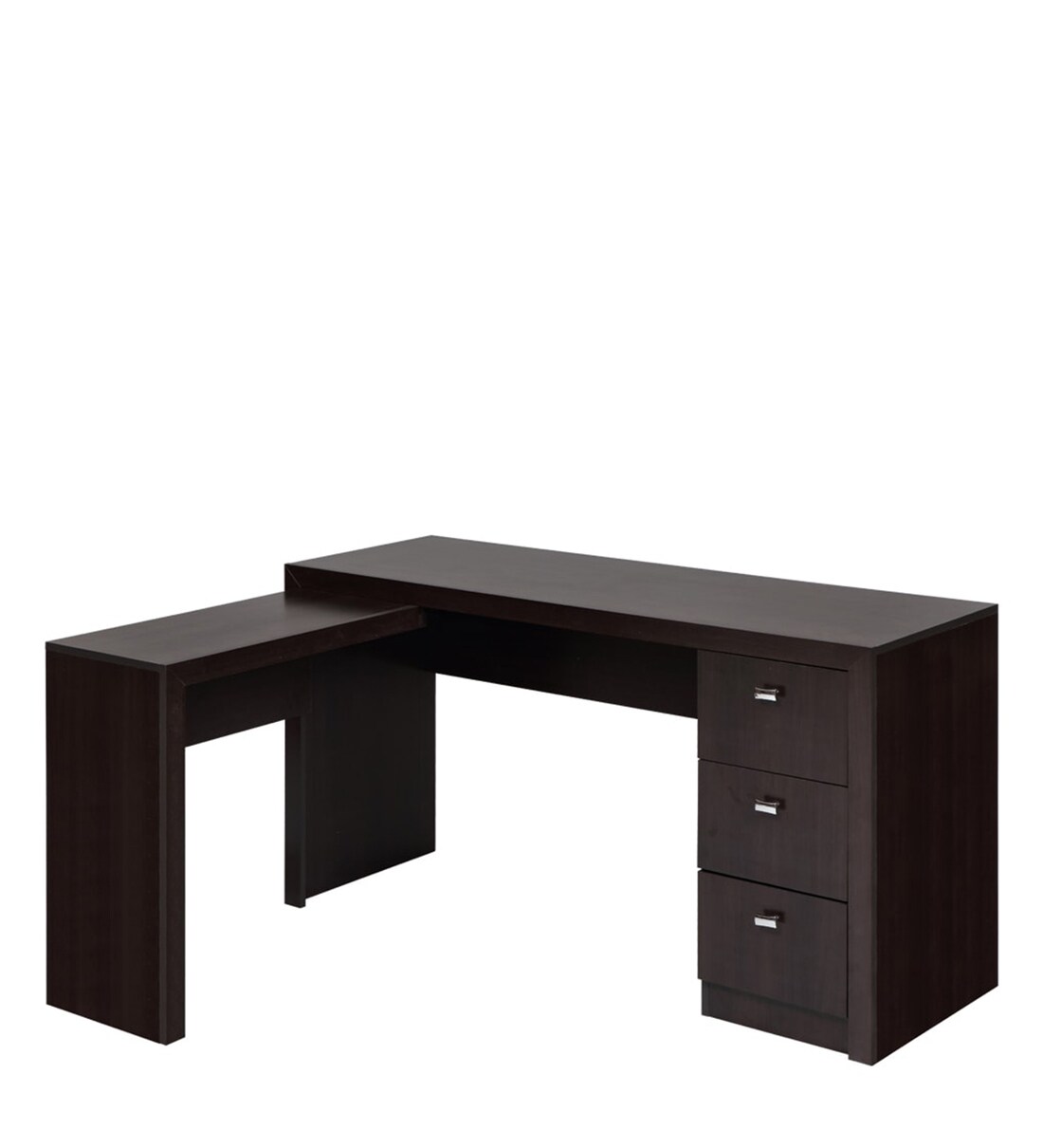 Buy Emily Office Desk In Dark Brown Colour By Evok Online Modern