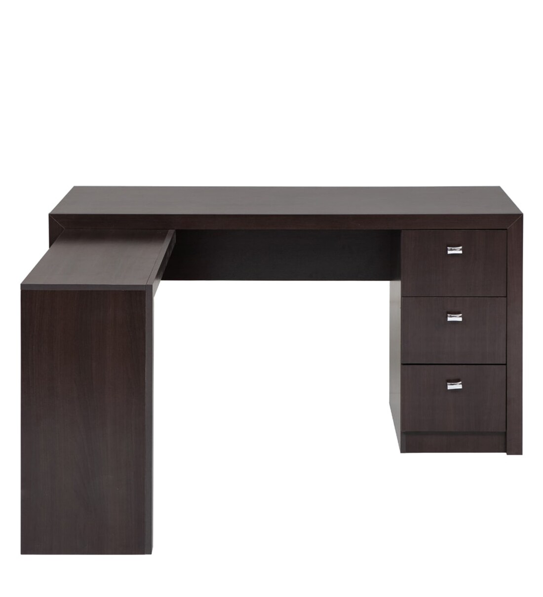 Buy Emily Office Desk In Dark Brown Colour By Evok Online Modern
