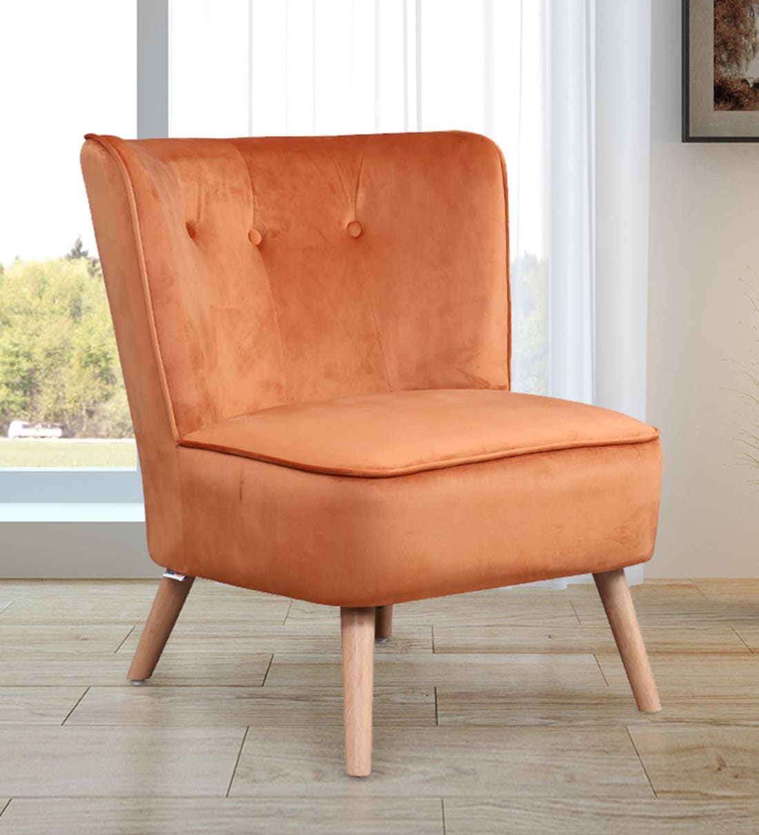 Buy Emma Accent Chair In Rust Colour At 61 OFF By HomeTown Pepperfry   Emma Accent Chair In Rust Finish By Hometown Emma Accent Chair In Rust Finish By Hometown Kjfund 