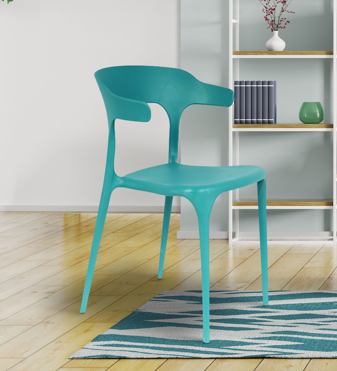 Buy Emma Cafe Chair in Blue Colour by Creative Seating System Online