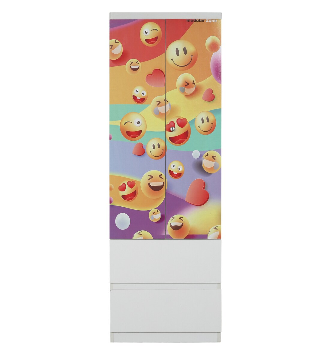 Buy Emoji Kids Wardrobe with Drawers By Modular Zone Online ...