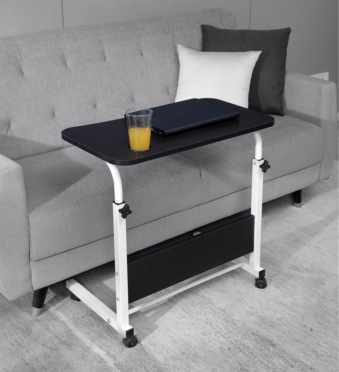 Buy Empire Height Adjusting Portable Laptop Table in Wenge Finish by Modular Tech Furniture
