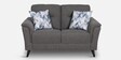 Emilia Fabric 2 Seater Sofa In Dark Grey Colour