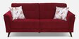 Emilia Fabric 3 Seater Sofa In Rust Red Colour