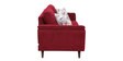 Emilia Fabric 3 Seater Sofa In Rust Red Colour