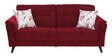 Emilia Fabric 3 Seater Sofa In Rust Red Colour