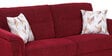 Emilia Fabric 3 Seater Sofa In Rust Red Colour