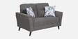 Emilia Fabric 2 Seater Sofa In Dark Grey Colour
