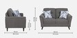 Emilia Fabric 2 Seater Sofa In Dark Grey Colour