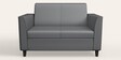 Emperor Synthetic Leather 2 Seater Sofa in Nimbus Grey Colour