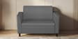Emperor Synthetic Leather 2 Seater Sofa in Nimbus Grey Colour