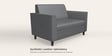 Emperor Synthetic Leather 2 Seater Sofa in Nimbus Grey Colour