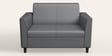 Emperor Synthetic Leather 2 Seater Sofa in Nimbus Grey Colour