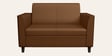 Emperor Synthetic Leather 2 Seater Sofa in Toffee Colour