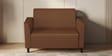 Emperor Synthetic Leather 2 Seater Sofa in Toffee Colour