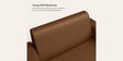 Emperor Synthetic Leather 2 Seater Sofa in Toffee Colour