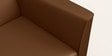 Emperor Synthetic Leather 2 Seater Sofa in Toffee Colour