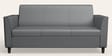 Emperor Synthetic Leather 3 Seater Sofa in Nimbus Grey Colour