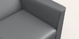 Emperor Synthetic Leather 3 Seater Sofa in Nimbus Grey Colour
