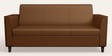 Emperor Synthetic Leather 3 Seater Sofa in Toffee Colour