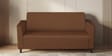 Emperor Synthetic Leather 3 Seater Sofa in Toffee Colour