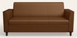 Emperor Synthetic Leather 3 Seater Sofa in Toffee Colour